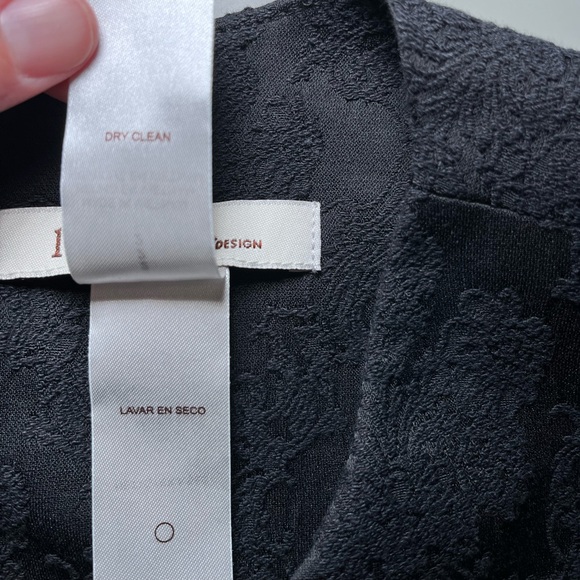 LAUNDRY BY DESIGN WOMENS BLACK DAMASK EMBROIDERY SHORT SLEEVE DRESS. SIZE 2 - Picture 13 of 13